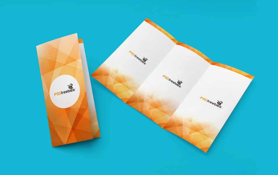 TriFold Brochure Mockup PSD Template