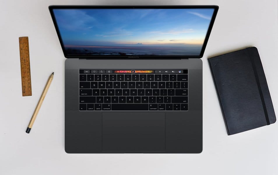 2 Elegant Macbook Pro Tocuh Bar MockUps