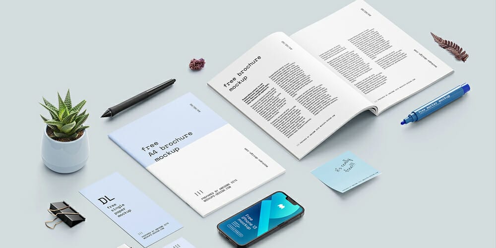 Best Free Scene Creators for Designers 52 A4 Brochure Scene Creator