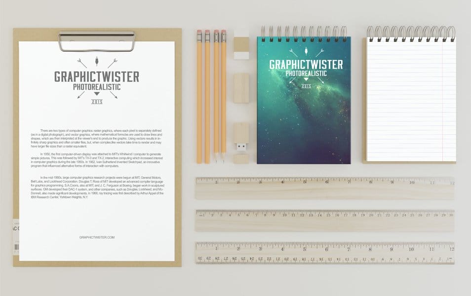 The Ultimate Collection of 2000+ Free Mockup Templates PSD Designs 688 A4 Clipboard With Notepads