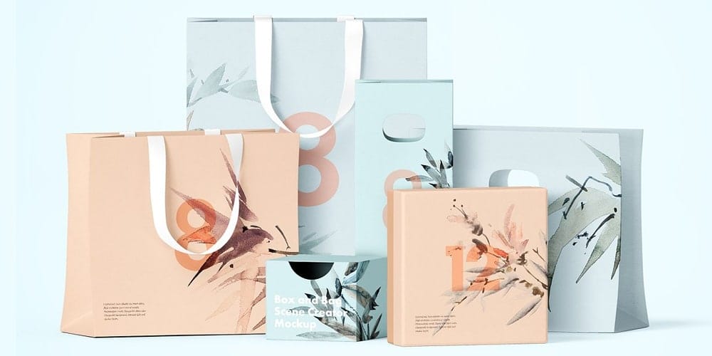 Best Free Scene Creators for Designers 27 Box and Bag Scene Creator Mockup