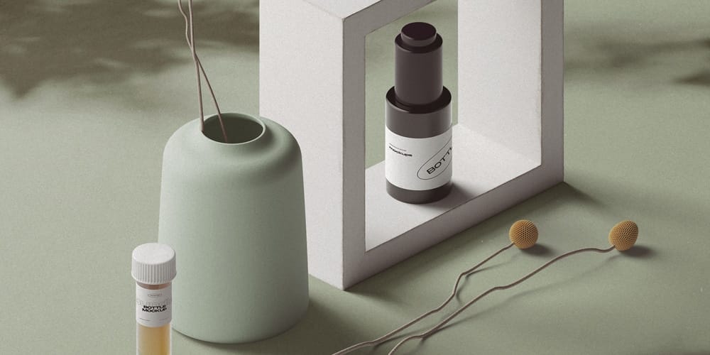 Best Free Scene Creators for Designers 142 Cosmetic Bottle Mockups