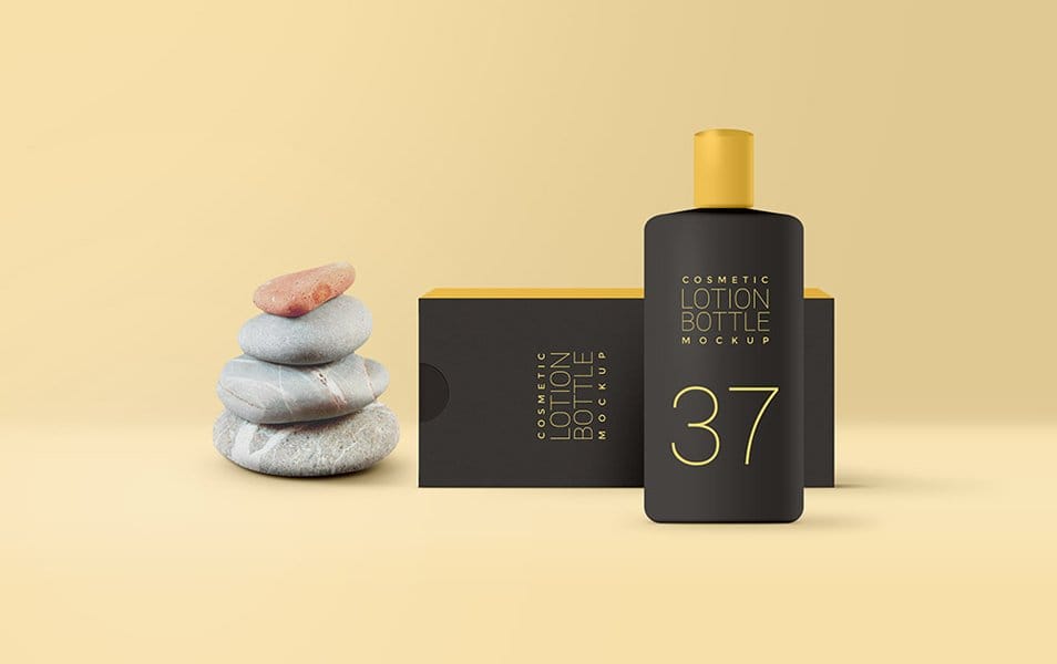 Cosmetic Lotion Packaging Mockup