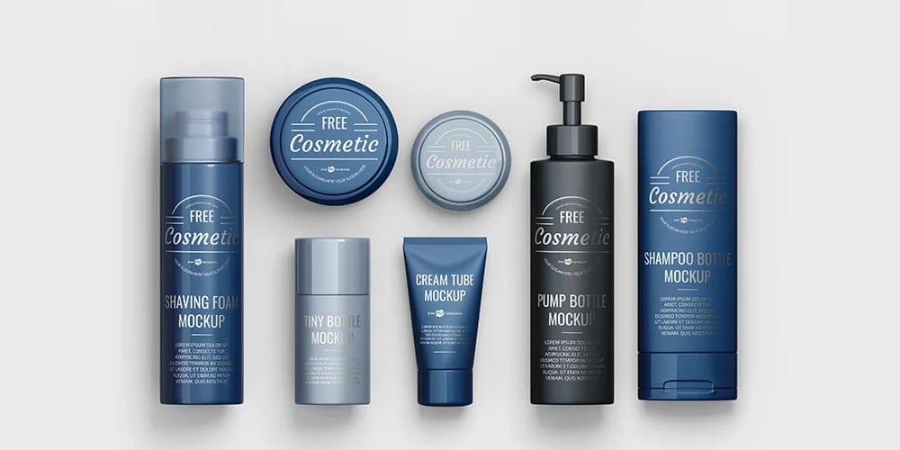 Best Free Scene Creators for Designers 56 Cosmetic Set Scene Creator Mockup