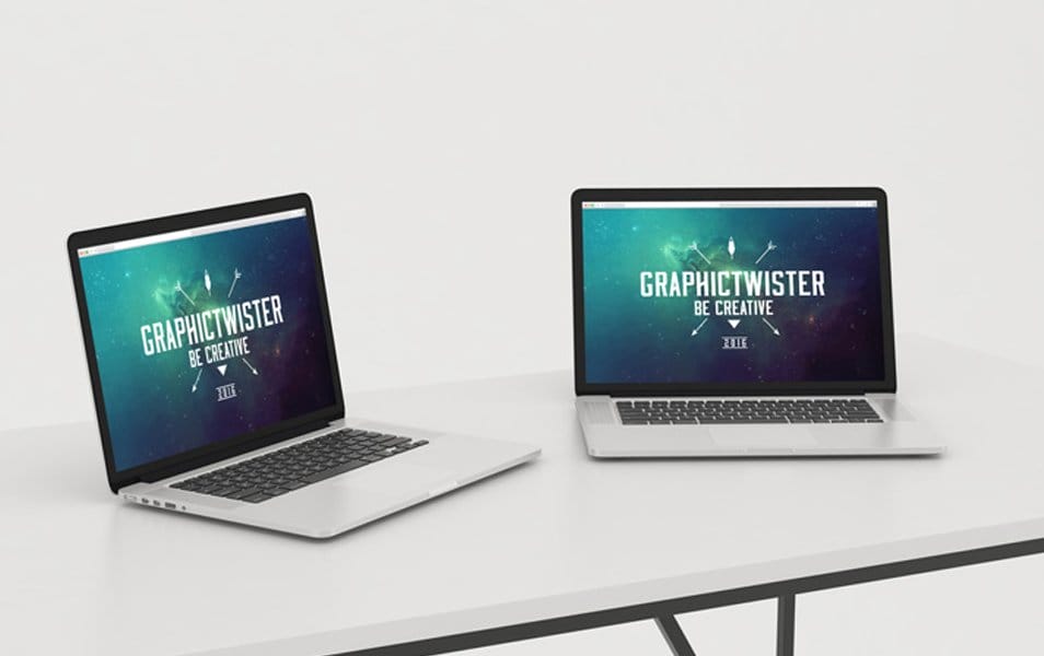 The Ultimate Collection of 2000+ Free Mockup Templates PSD Designs 48 Double MacBook
