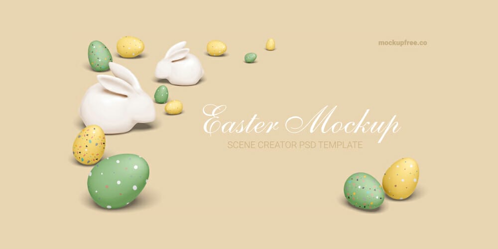 Best Free Scene Creators for Designers 7 Easter Scene Creator Mockup