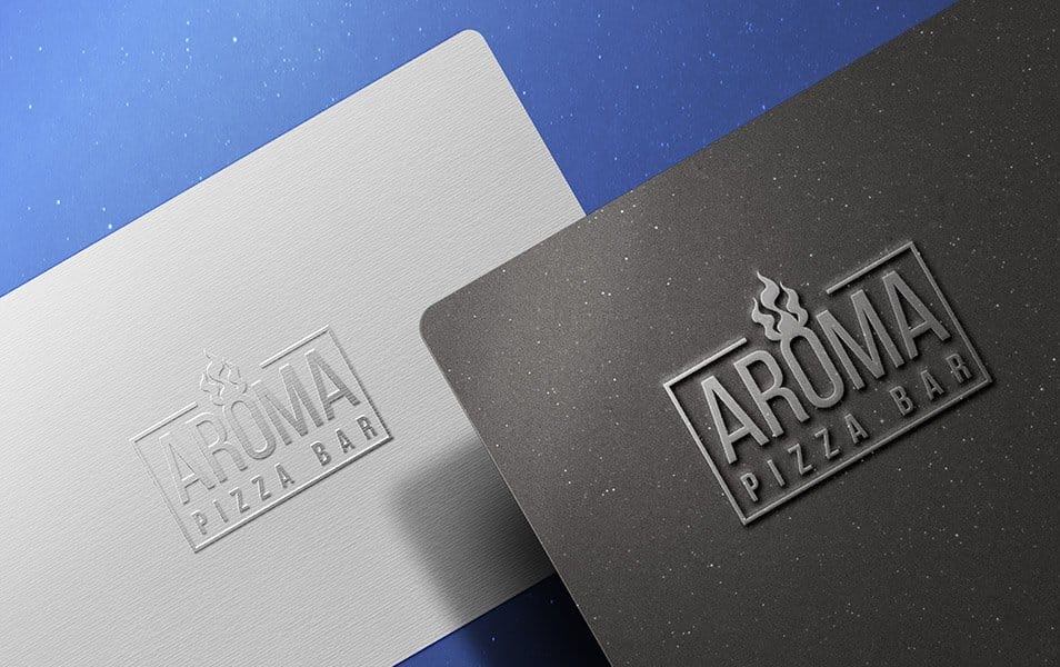 Embossed Metallic Logo Mockup