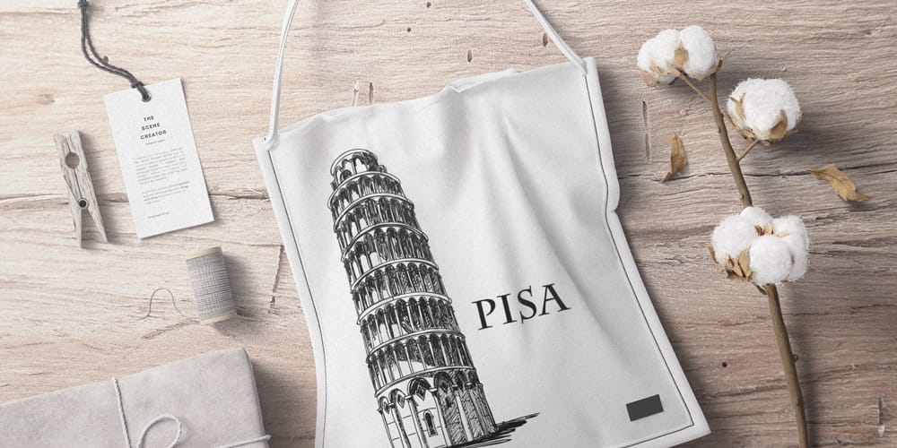 Best Free Scene Creators for Designers 147 Fabric Bag With Cotton Branding Mockup