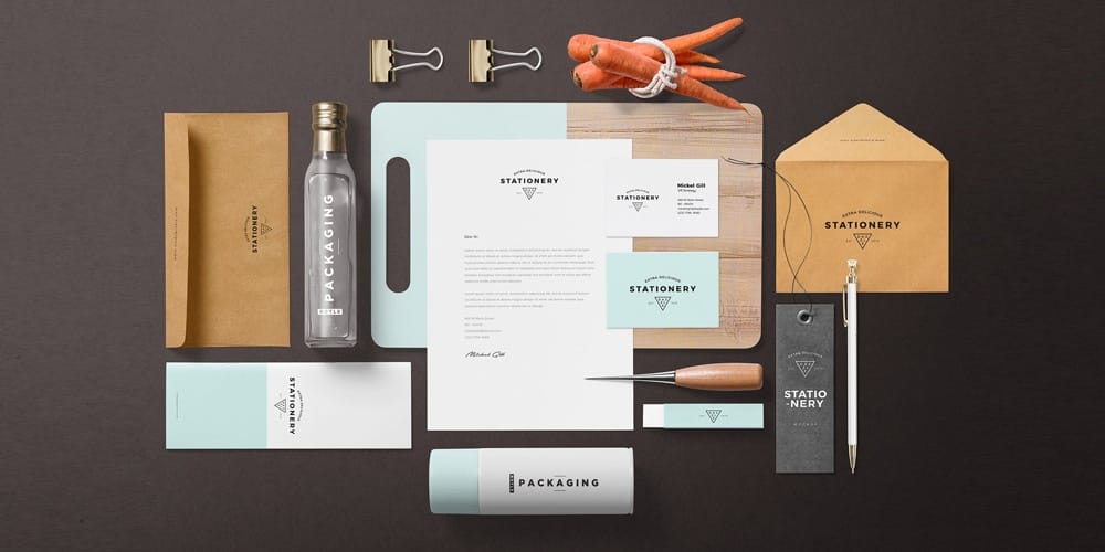 Best Free Scene Creators for Designers 25 Free Branding Mockup Scene PSD