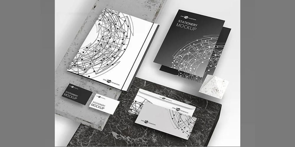 Best Free Scene Creators for Designers 54 Free Stationery Scene Creator Mockup