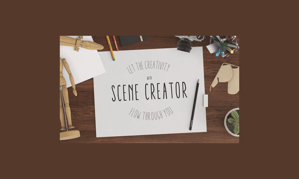 Best Free Scene Creators for Designers 84 Hero Header Scene MockUp PSD