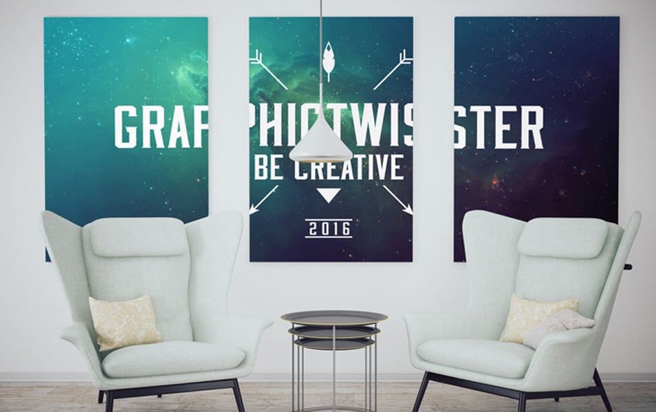 The Ultimate Collection of 2000+ Free Mockup Templates PSD Designs 405 Modern Triple Poster Frame