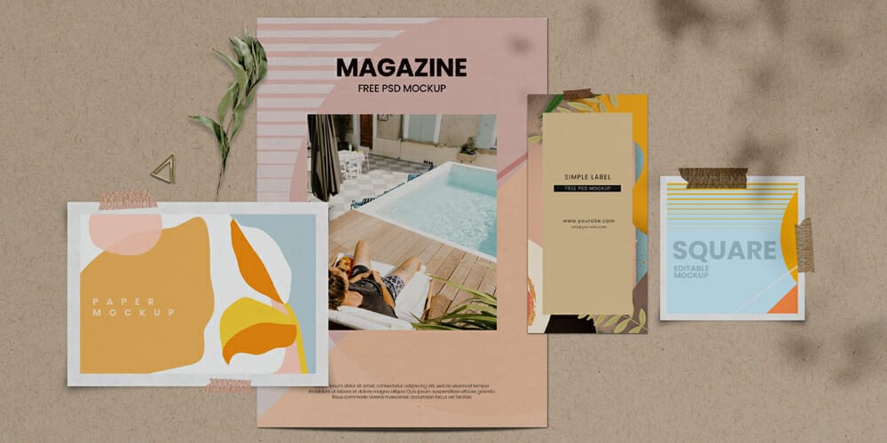 Best Free Scene Creators for Designers 135 MoodBoard Simple Scene Mockup