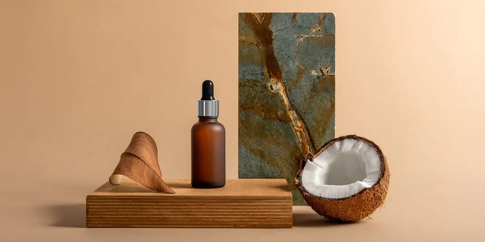 Best Free Scene Creators for Designers 4 Natura Cosmetics Scene Mockup Template