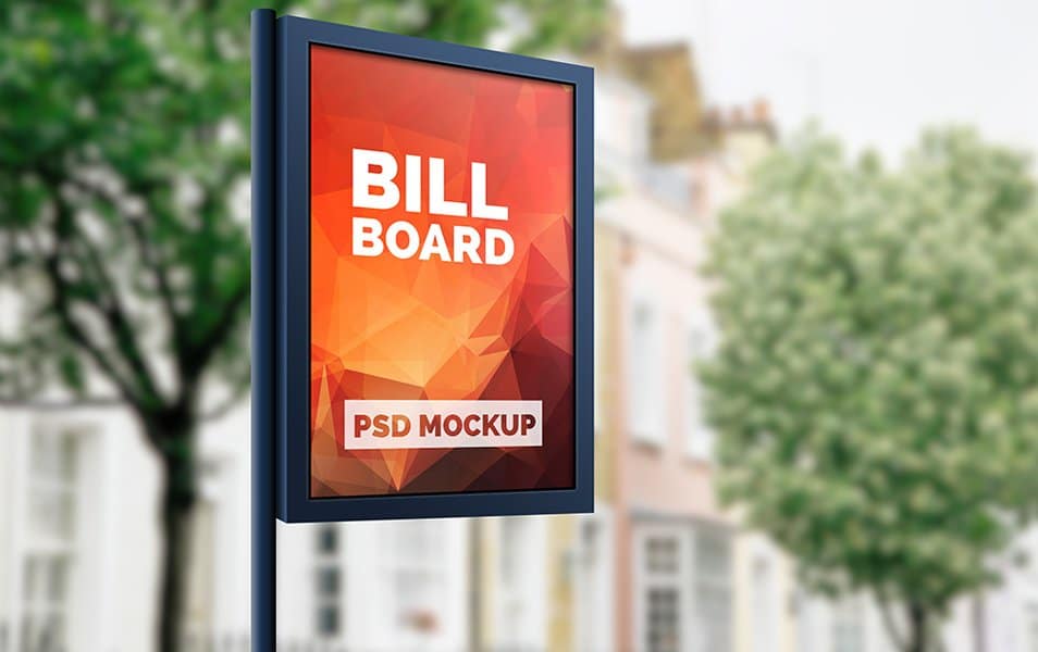 The Ultimate Collection of 2000+ Free Mockup Templates PSD Designs 491 Outdoor Advertising Billboard Mockup PSD