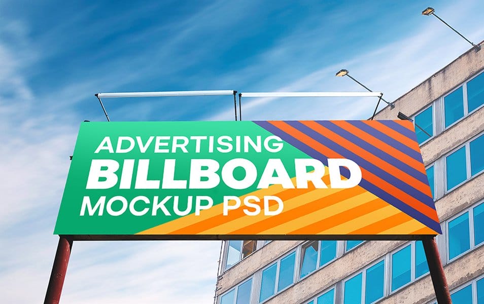 Outdoor Advertising Billboard PSD Mockup