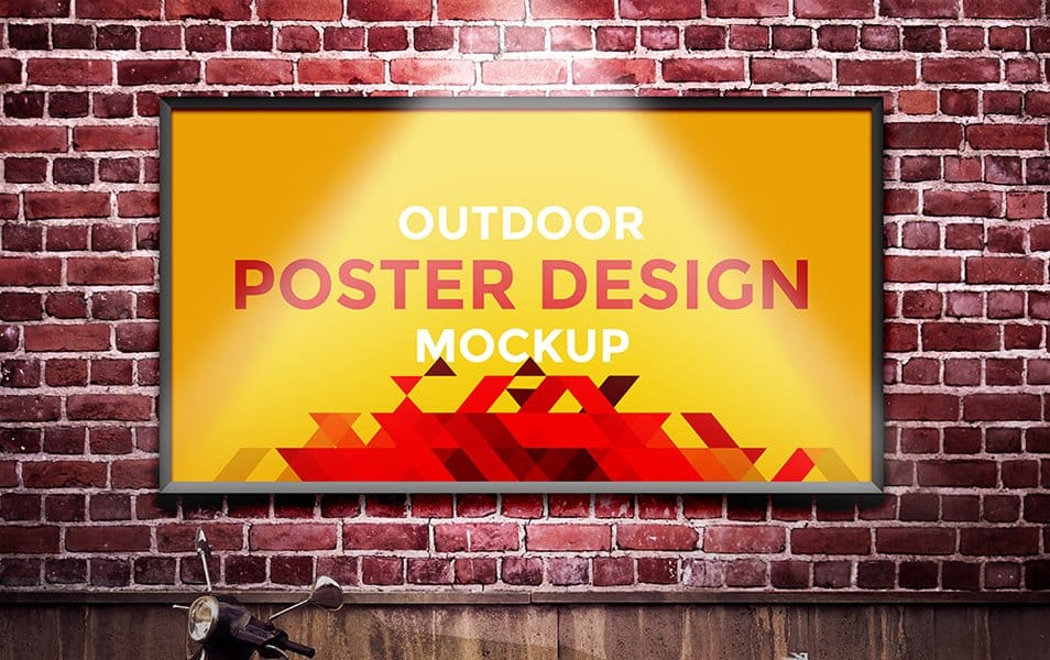 The Ultimate Collection of 2000+ Free Mockup Templates PSD Designs 402 Outdoor Poster Design Mockup