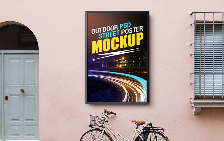 Outdoor Street Poster Mockup