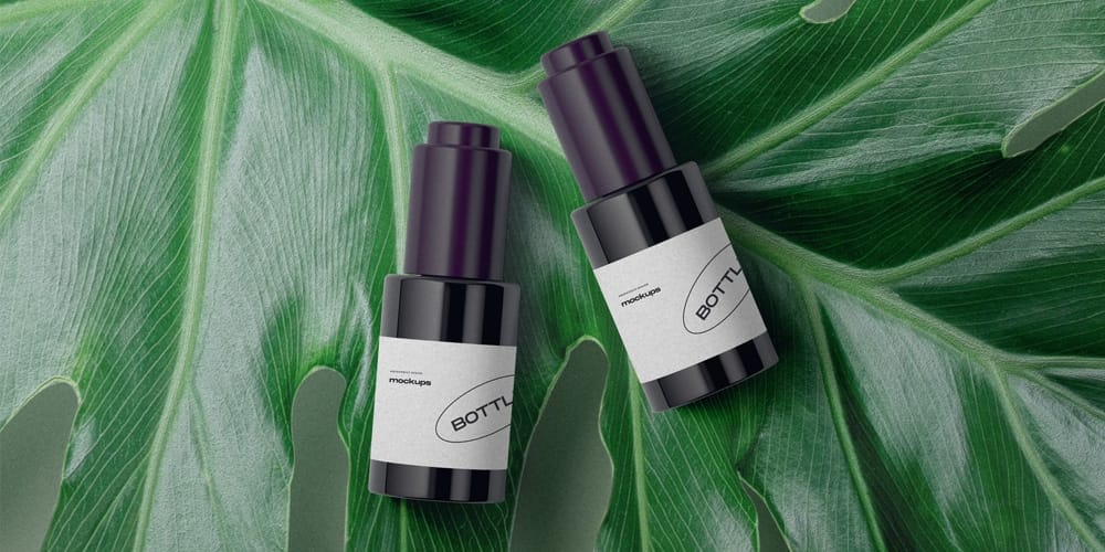 Best Free Scene Creators for Designers 112 Packagings On A Large Leaf Mockup