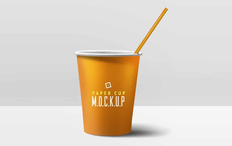 Paper Cup Mockup PSD