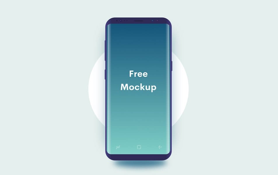 50+ Best Samsung Galaxy S8 Mockup Templates 4 Samsung S8 Semi Minimal Sketch Mockup