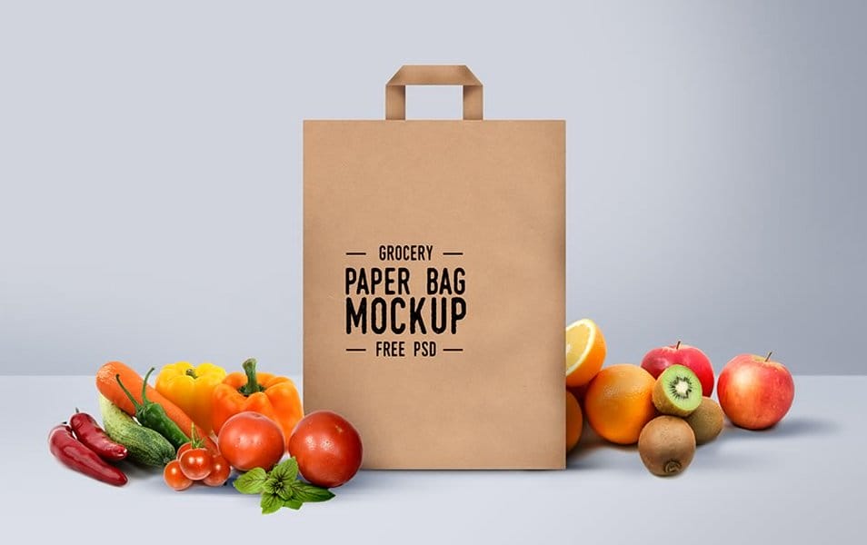 Shopping Paper Bag Mockup