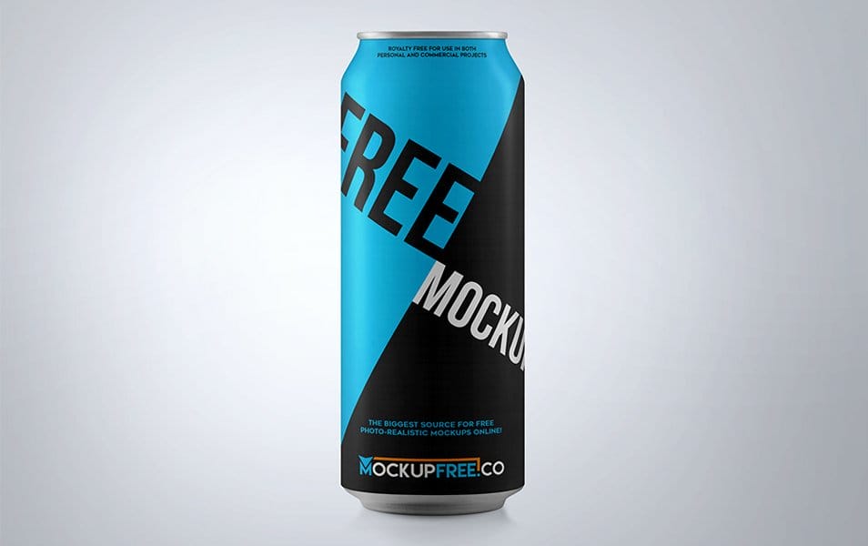 The Ultimate Collection of 2000+ Free Mockup Templates PSD Designs 508 Soda Can Mockup PSD