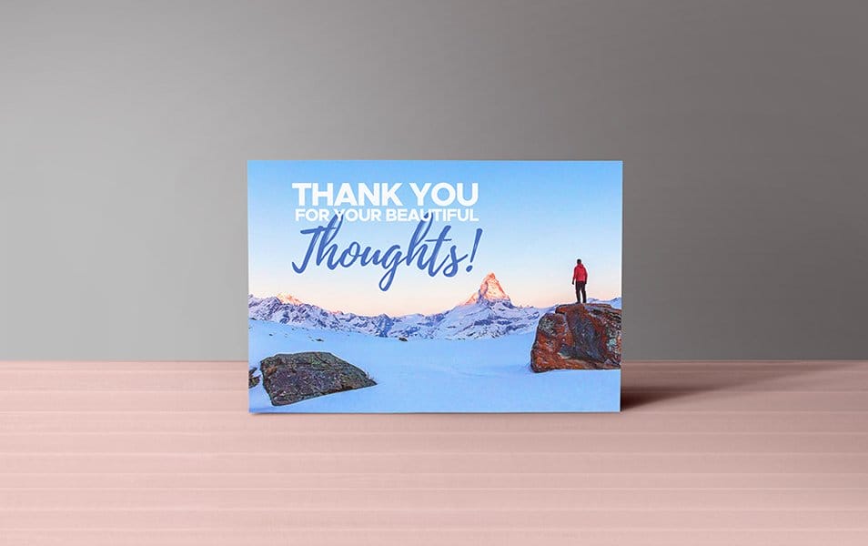 Thank You Notes Card Mockup PSD