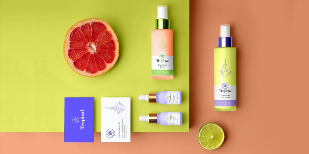 Best Free Scene Creators for Designers 144 Tropical Cosmetics Mockup Template