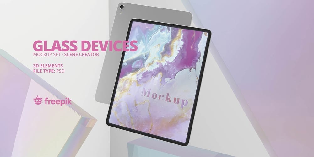 Best Free Scene Creators for Designers 14 iPad Tablet on Glass Mockups and Scene Creator