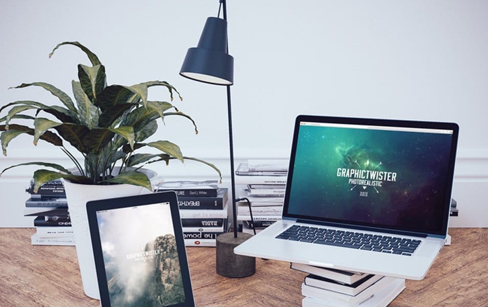 The Ultimate Collection of 2000+ Free Mockup Templates PSD Designs 45 iPad and MacBook Mockup