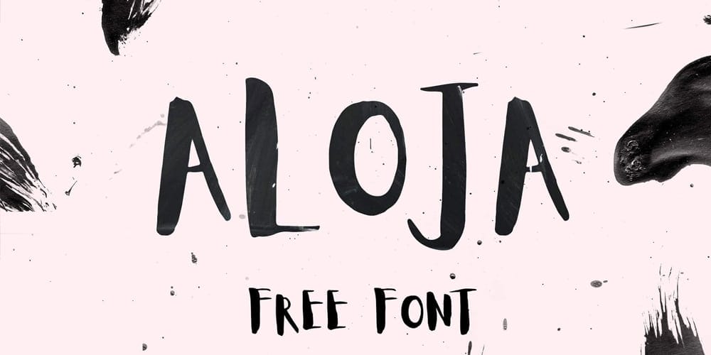 200+ Great Free Fonts for Designers 507 Aloja Handwritten Font