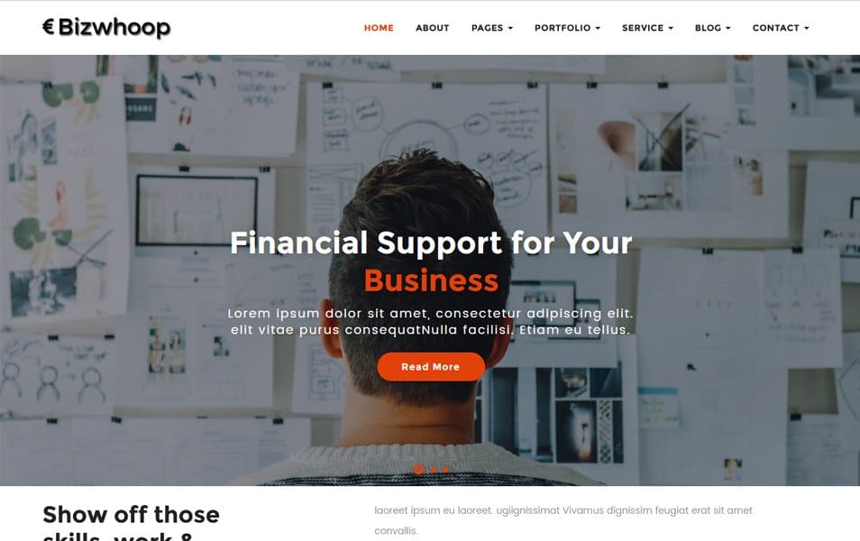 Bizwhoop Responsive WordPress Theme