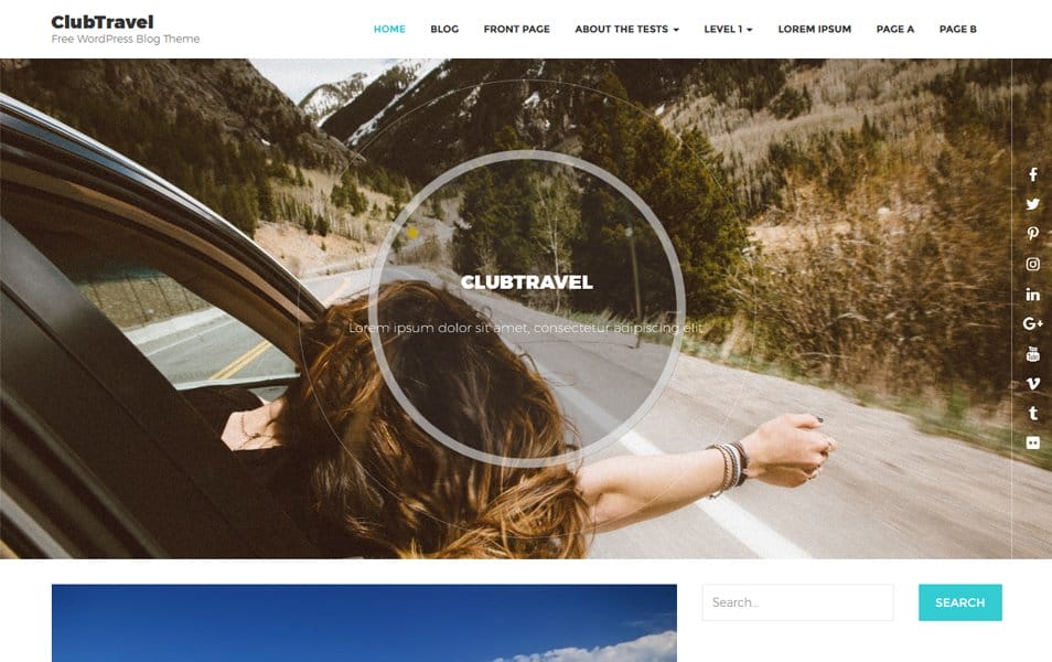 ClubTravel Responsive WordPress Theme