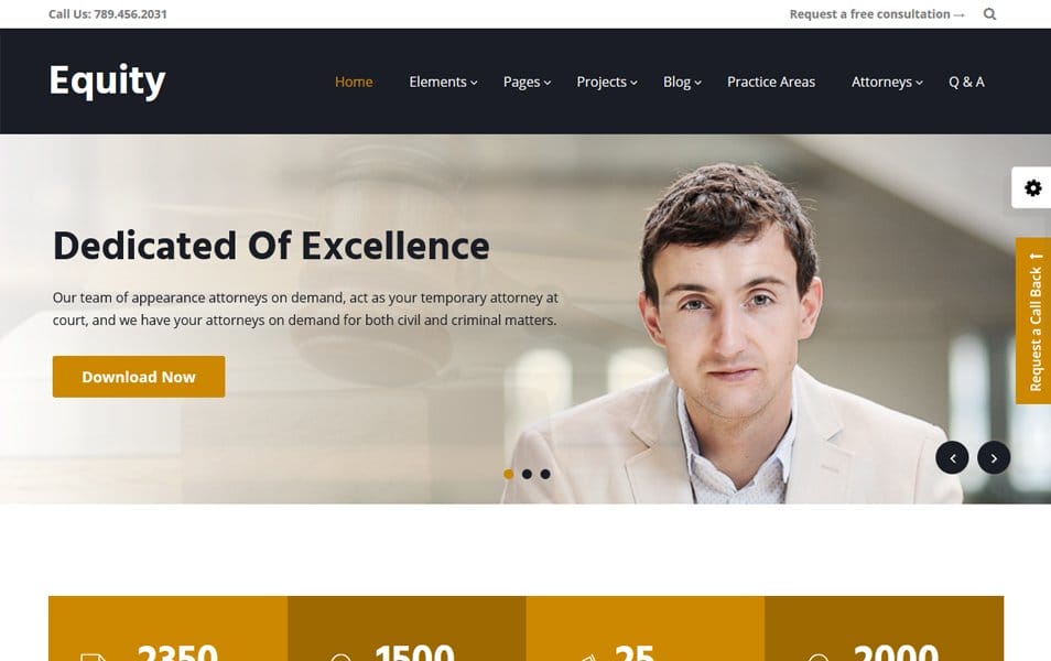 Equity Responsive WordPress Theme