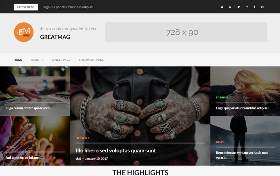 GreatMag Responsive WordPress Theme