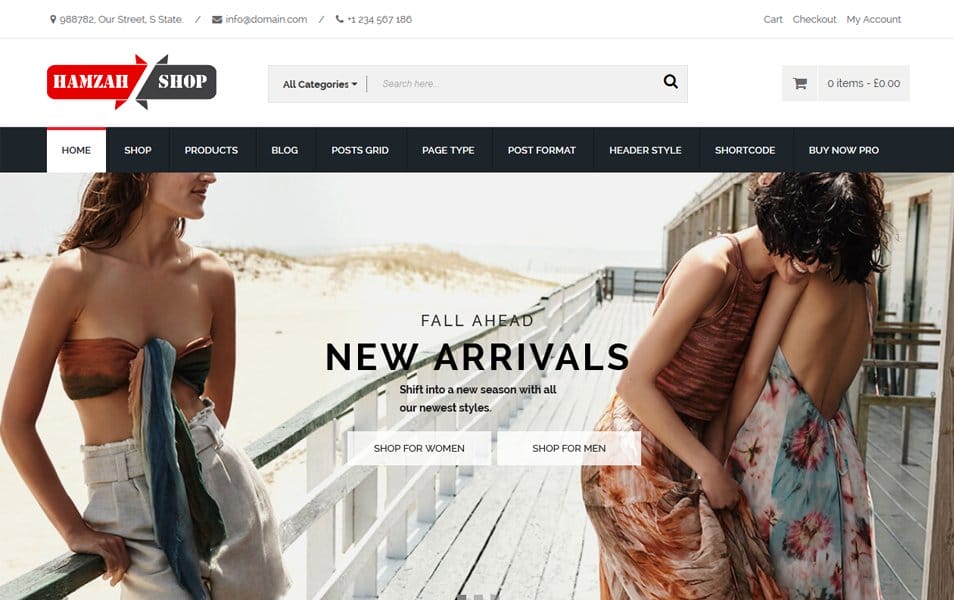 HamzahShop Responsive WordPress Theme