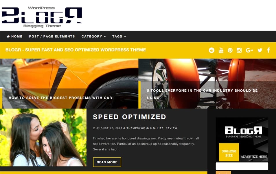 50+ Popular Free Personal Blog WordPress Themes 2024 18 BlogR