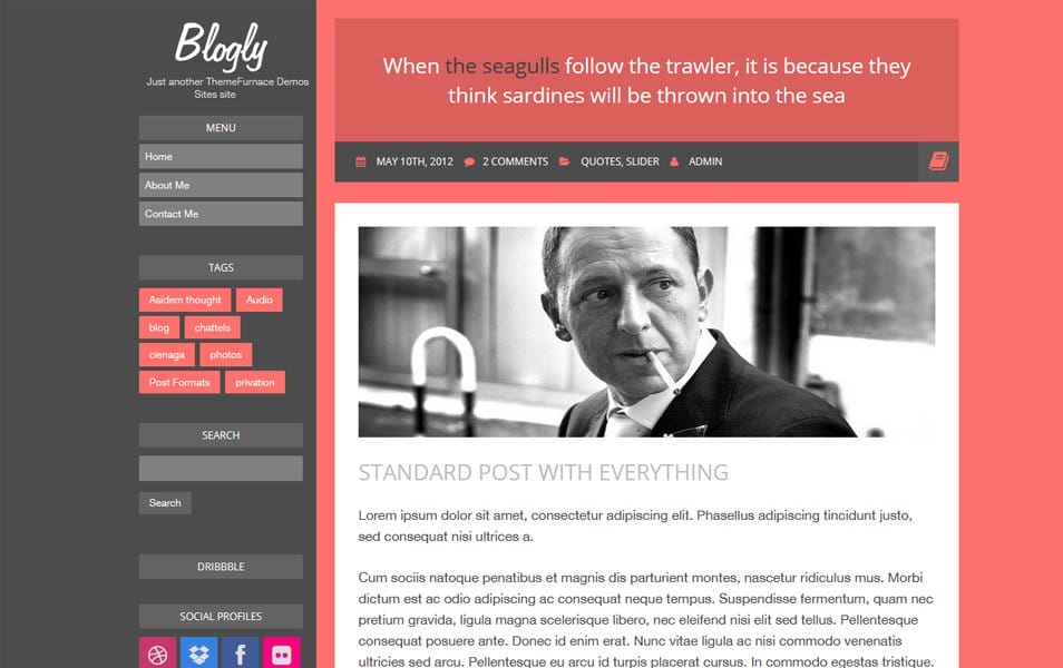 50+ Popular Free Personal Blog WordPress Themes 2024 21 Blogly