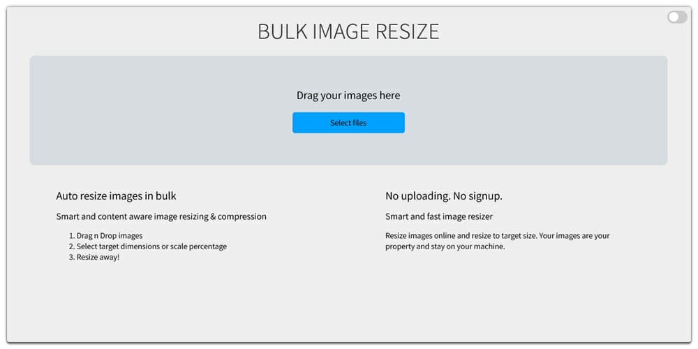 Bulk Image Resize