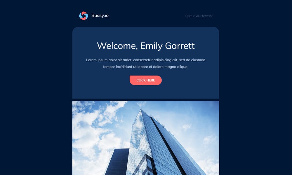 60+ Responsive HTML Email Newsletter Templates 66 Bussy