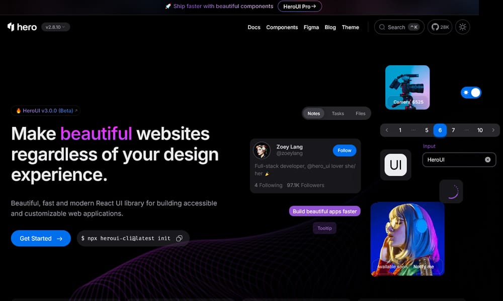 25+ Best Vue.js Frameworks 34 HeroUI