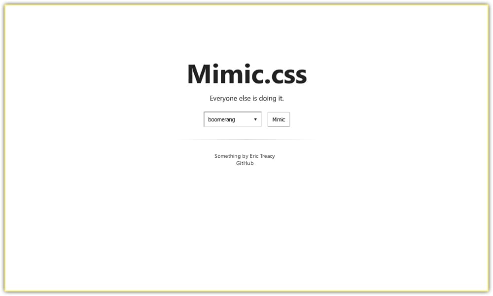 Mimic css