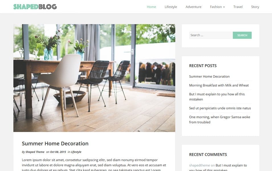 50+ Popular Free Personal Blog WordPress Themes 2024 19 Shaped Blog