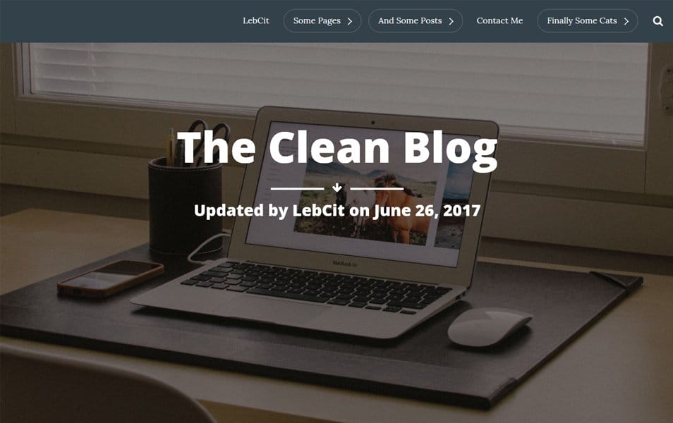 50+ Popular Free Personal Blog WordPress Themes 2024 8 The Clean Blog