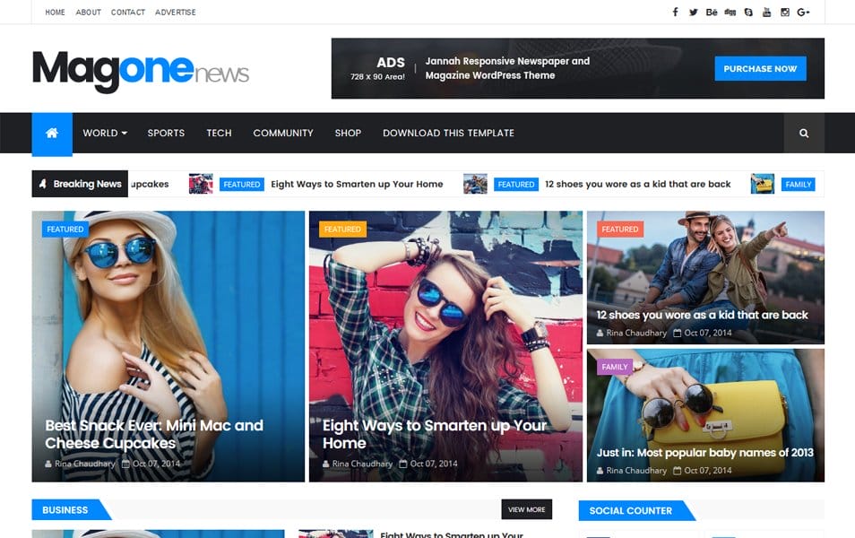 150+ Free Responsive Magazine Style Blogger Templates 2025 61 The MagOne Responsive Blogger Template