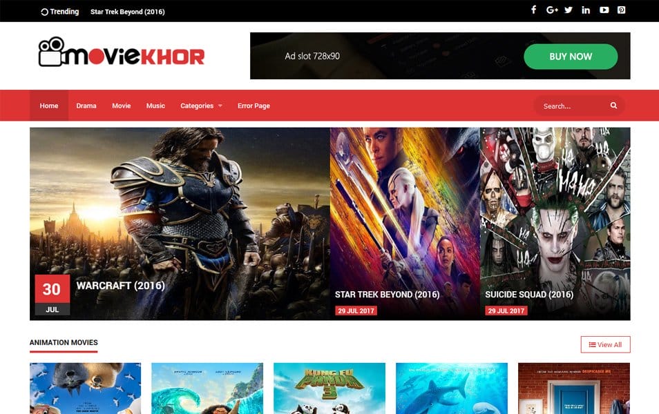 300+ Best Free Responsive Blogger Templates 2025 427 MovieKhor Responsive Blogger Template