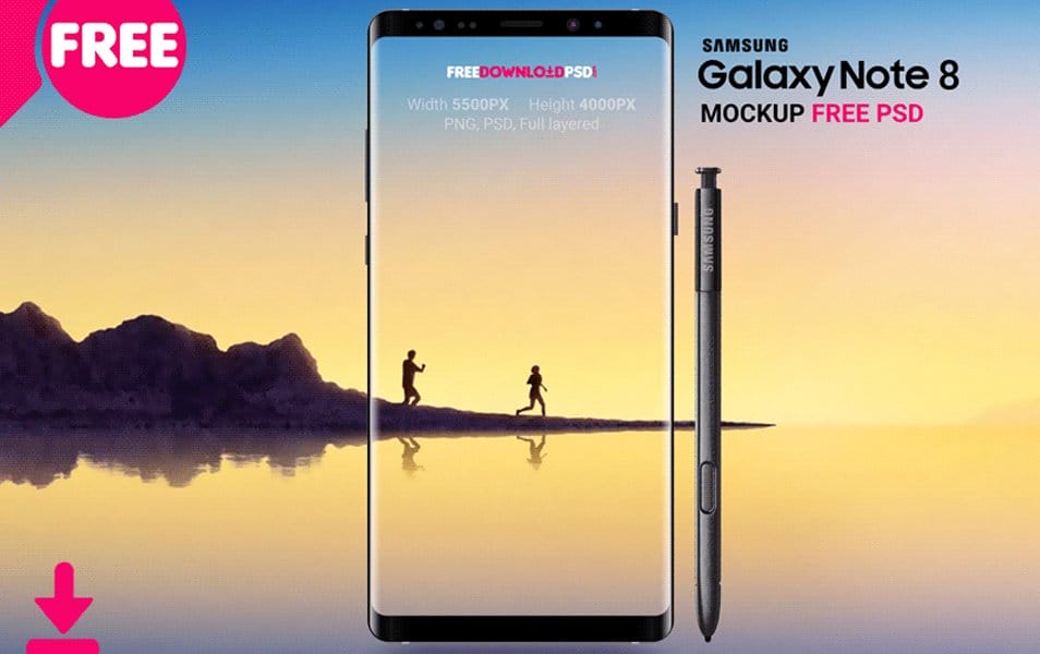 Samsung Note 8 Mockup