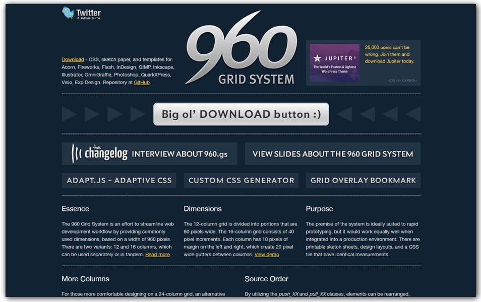 The Ultimate Collection of CSS Generators 142 960 Grid System