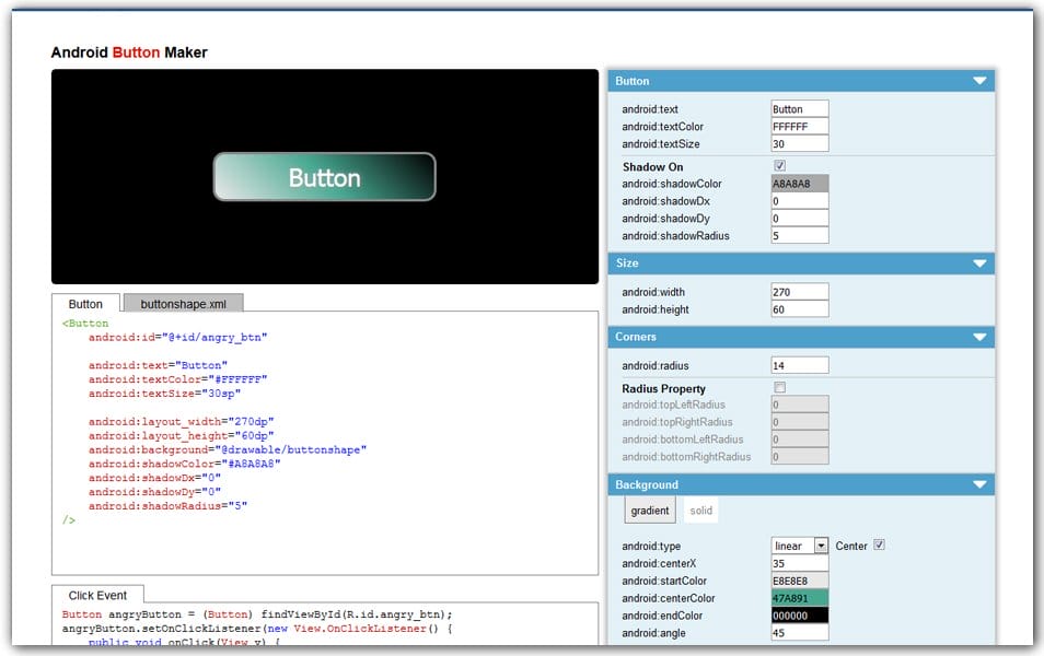 The Ultimate Collection of CSS Generators 95 Android Button Maker